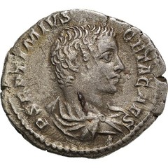 [#972883] Coin, Geta, Denarius, 209, Roma, AU, Silver, RIC:62