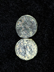 2 Ancient Roman Bronze Coins AE3/AE4 330-370 AD Emperor & Legionary Types ⚔️🔥