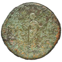 Roman Bronze Sestertius – Rome 147-175 – Faustina II
