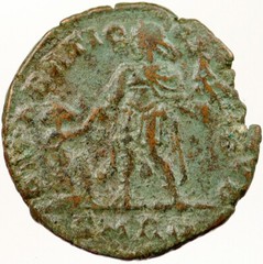 GRATIAN w Woman Authentic Ancient 392AD Genuine Original Roman Coin i121462