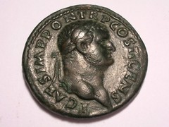 Titus As (72 AD, XF/Attractive/Rare in this condition)