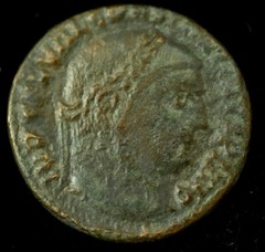 CONSTANTINE I FOLLIS ROMAN COIN – VF CONDITION – AE 21mm 3.8 GRAMS