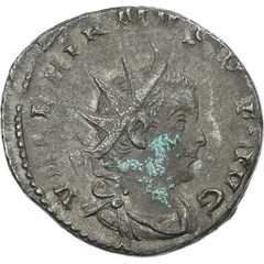 [#136363] Valerian I, Antoninianus, 258-259, Lugdunum, Silver, VF, RIC:13, c
