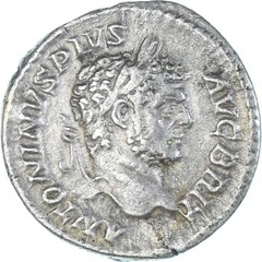 [#1173746] Coin, Caracalla, Denarius, 210-213, Rome, AU, Silver, RIC:223