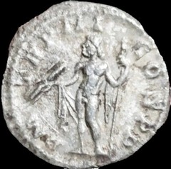 Severus Alexander AR Denarius. Rome, AD 222-224. Jupiter. Roman Empire
