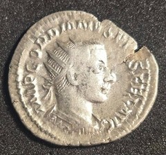 AD242-244 Antoninianus Gordian III, Antioch, Sol, deeply struck, rare Eastern