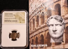 AUTHENTIC COIN OF ROMAN EMPEROR GALLIENUS AD 253-268 NGC CERTIFIED WITH COA