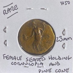 Roman Provincial Coin Baetica Irippo 42BC-1BC Augustus Female Seated Nice Detail