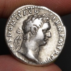 Emperor Domitian Denarius 90AD Ancient Roman Empire Silver Coin Minerva VF Rome