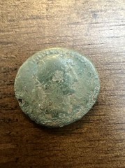 Hadrian Roman Empire Large Ancient Coin Hadrianus Genuine As Dupondius Bronze Ae