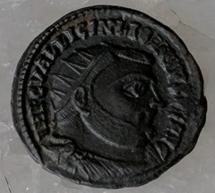 Ancient LICINIUS I 321-24AD ALEXANDRIA Roman Bronze Follis Coin JUPITER w/EAGLE