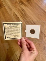 Authentic Ancient Roman Bronze Coin (AD 240–410) | Certificate of Authenticity