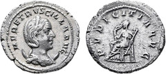 Herrenia Etruscilla. AR (Silver) Antoninianus. 249-251 AD. Rome Mint. Imperial