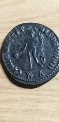 Roman Empire Galerio Maximiano Follis Cyzico Genio Aug Spl RR Auction Munthandel