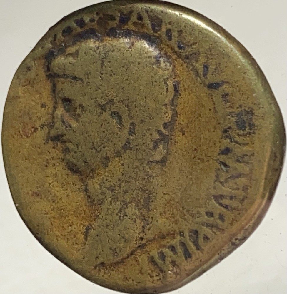 Roman Coin 41AD-50AD Emperor Claudius I Ceres Seated Dupondius Nice Detail