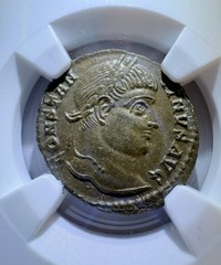 Roman Empire House of Constantine AE3 Constantine I, AD 307-337 NGC MS
