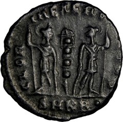 RARE Unlisted Constantius II Caesar – DIADEMED Portrait – Cyzicus SMKB – RIC 84