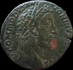 Lucius Aelius Aurelius Commodus. AD 177-192. Æ Sestertius . Rome Pax Reverse