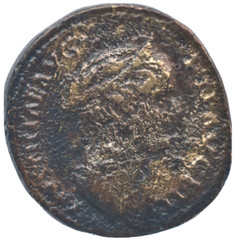 FAUSTINA IIREV JUNO DUPONDIUS ROMAN COIN – F CONDITION – AE 26mm 13 GRAMS