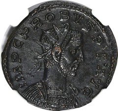 ROMAN Probus,AD 276-282 BI Aurellanianus / Felicitas standing NGC Ch AU (027)