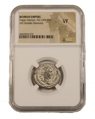 Certified Silver Antoninianus of Trajan Decius – NGC Slabbed (VF)