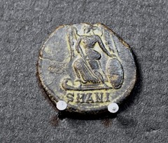 330-333 AD Constantinople Commemmorative AE3 follis, Antioch mint, Strong strike
