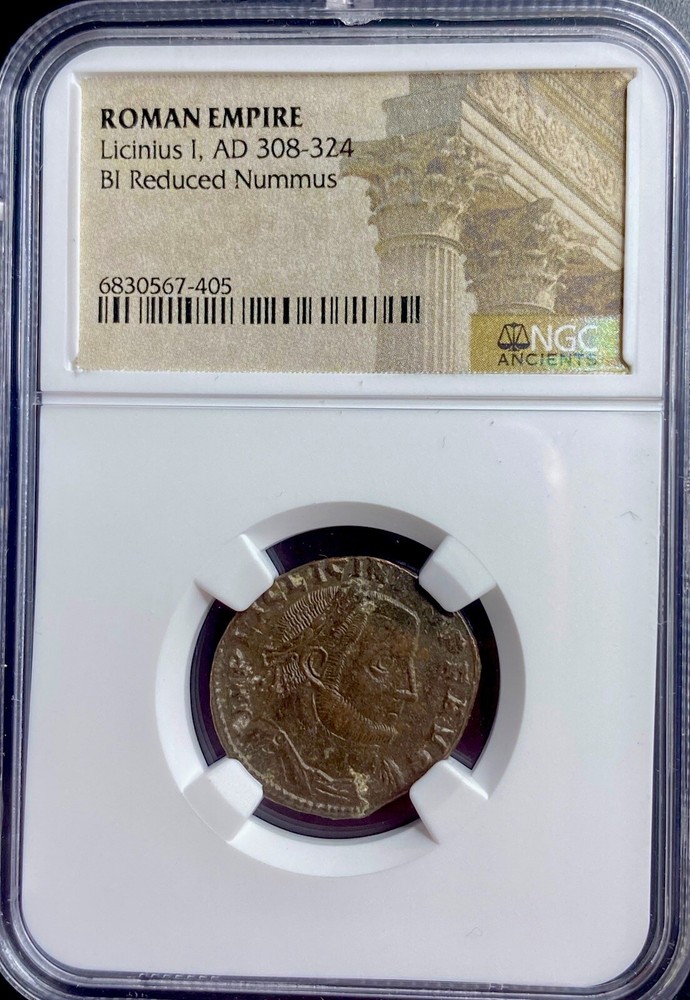 Very Nice NGC Certified Roman Coin Emperor Licinius I 308-324 AD Nummus Genuine