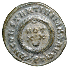 Constantine I-the Great , AD 306-337, AE FOLLIS, (a815)