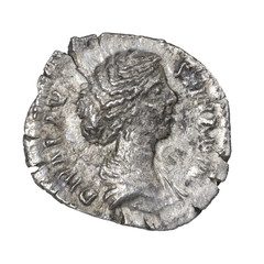 Faustina Jr. Silver Denarius 175/6 AD Deification Death Issue RIC.745