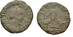 Ancient Rome AD 249 MOESIA SUPERIOR VIMINACIUM TRAJAN DECIUS BULL LION Large AE