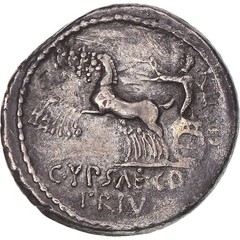 [#345809] Coin, Plautia, Denarius, 60 BC, Rome, EF(40-45), Silver, Sear:376
