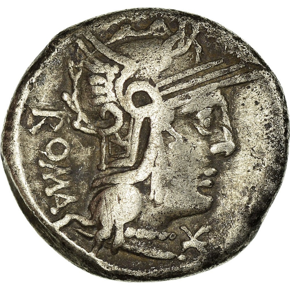 [#498624] Coin, Caecilia, Denarius, 127 BC, Rome, EF(40-45), Silver, Crawford:26