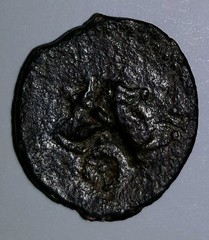 Ancient Unidentified Coin Likely Roman Bronze Chariot – Negotiable