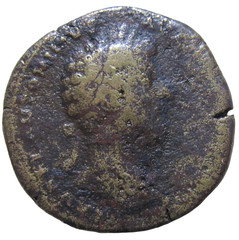 AE SESTERTIUS. MARCUS AURELIUS , 161-180 AD. ROME NINT, PROVIDENTIA REVERSE.