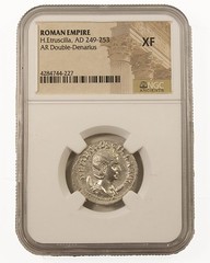 Herennia Etruscilla (249-251 CE), Roman Silver Denarius – NGC (XF)