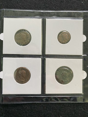 Roman Age of Chaos: FOUR Ancient Coins of FOUR Emperors SOA & History & Album