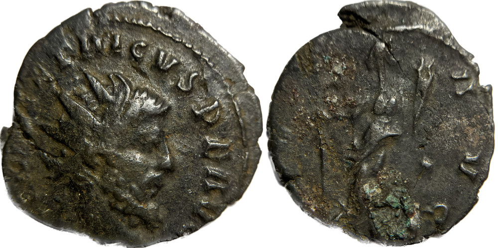 Tetricus I AE Antoninianus | 2.2g, 18mm | PAX AVG | XF