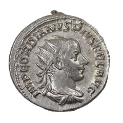 Gordian III AR Silver Double Denarius Rome Ancient Roman Coin 238-244 AD RIC.89