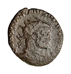 SCARCE VOT Radiate Maximianus (286-305). Radiate Carthage Roman Coin wCOA
