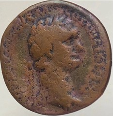 Ancient Roman Empire Coin Emperor Domitian 81-96AD As Genuine Rome