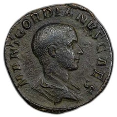 Ancient Rome AD 238 Gordian III AE Sestertius Coin RIC #3 20.06g 30mm