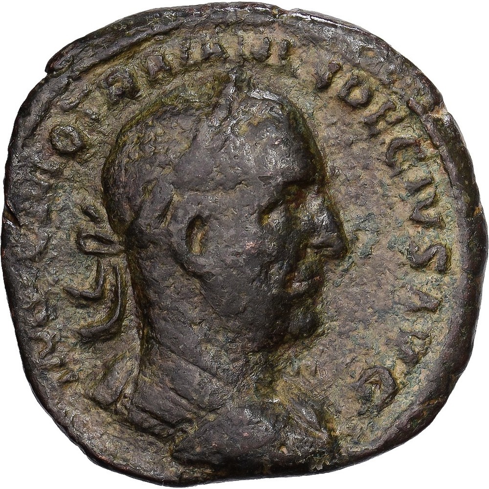 [#1203019] Roman Empire, Trajan Decius, Sestertius, 249-250, Rome, Bronze, VF