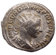 Roman Imperial | Gordian III | AR Antoninianus | 241-243 | Rome Hercules & Club