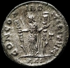 SEVERINA -Empress & Wife of AURELIAN / 207-275 AD. Æ Silvered Coin +COA GGcoins