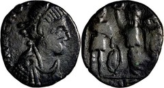 RARE BARBAROUS Family of Theodosius – Barbarous Vandal Issue. c. 395-405 AD..