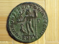 Licinius I, AE Follis.308-310 AD, ANCIENT ROMAN IMPERIAL COIN ,cleaned