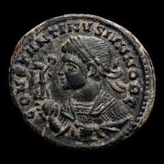 *Lucernae* Wow ! Nice Portrait Constantine II Follis (4572) Trier 322-323 A.D.
