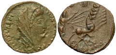 Coins of the Holy Land: Constantine I (the Great)/ Hand of God, 337-340 AD