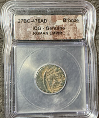 ICG Genuine Roman Empire Bronze Coin Slabbed 27 BC-476 AD Cert 6774730154