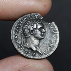 Domitian Denarius Ancient Roman Empire Silver Coin + Certificate of Authenticity